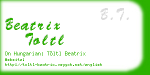 beatrix toltl business card