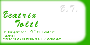 beatrix toltl business card
